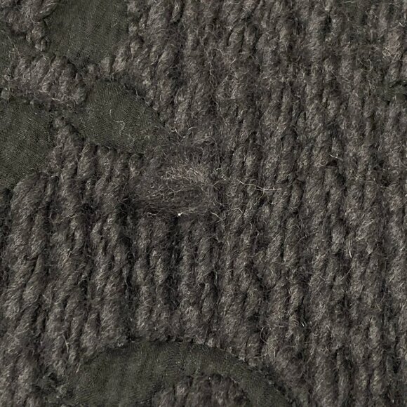 LOUIS VUITTON Eschar Progo Mania Anthracite - Scarf 94 Wool 402-080225 - Picture 3 of 5